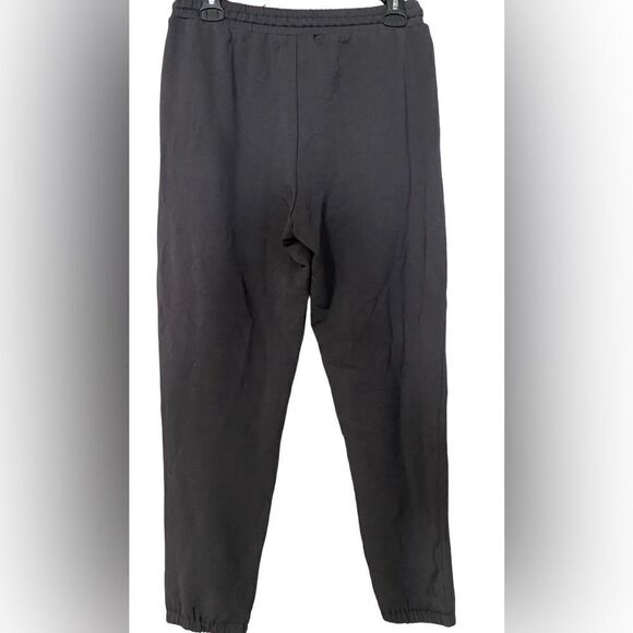 NWOT Madewell Make Weekends Longer Women’s Black Joggers White Drawstring Size L - Picture 7 of 8